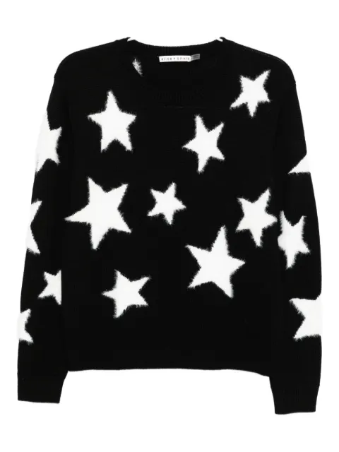 alice + olivia Andora fuzzy star sweatshirt