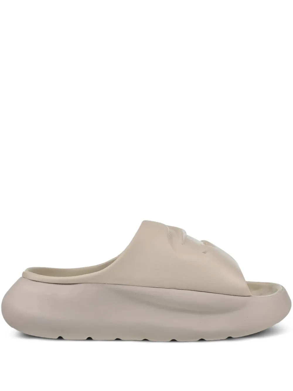 Lacoste Serve Slide 3.0 crocodile-logo sandals White