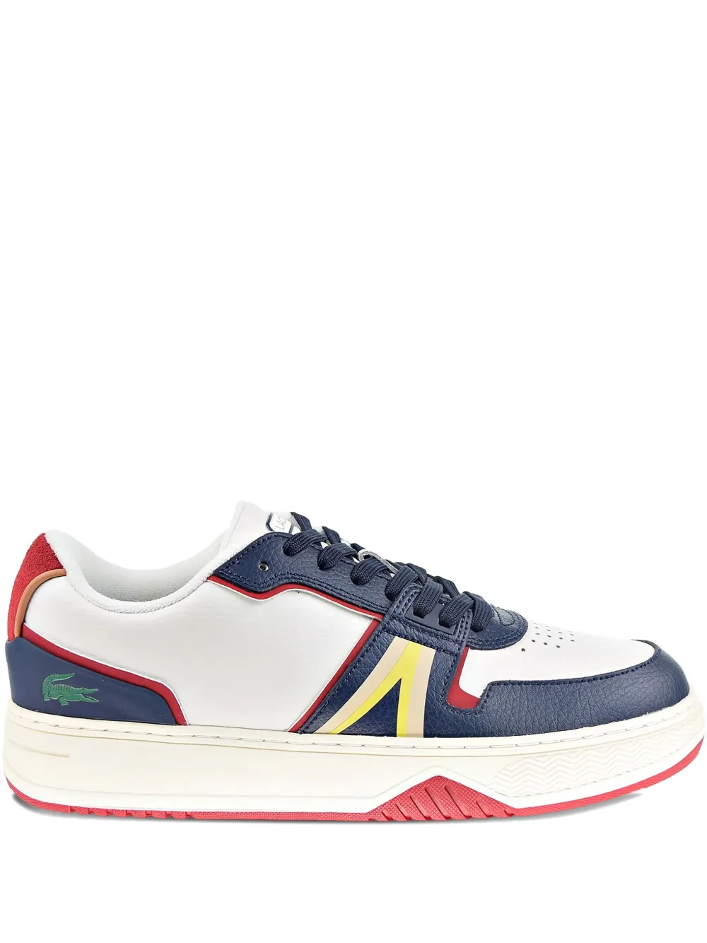 Lacoste L001 panelled low-top sneakers Wit