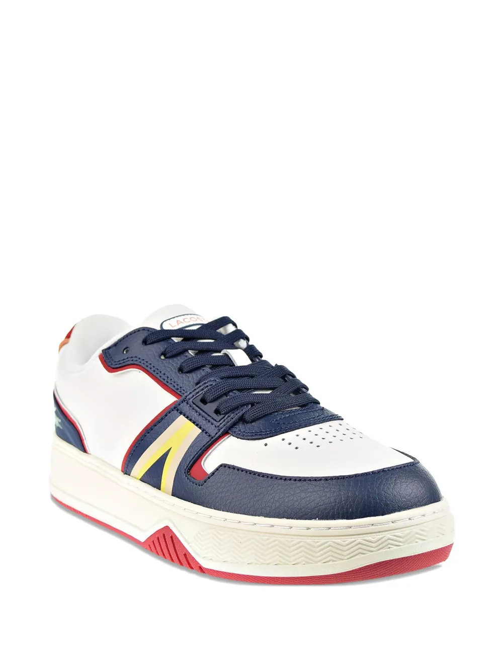 Lacoste L001 panelled low-top sneakers Wit