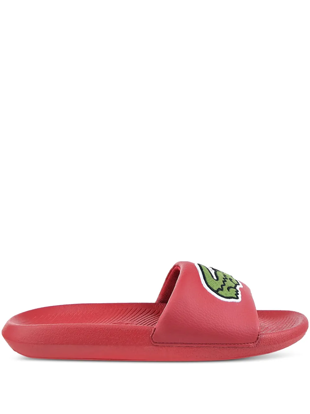 Lacoste Croco slides | Red | Image 1