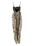 YANGKEHAN corset floral-print maxi dress - Neutrals