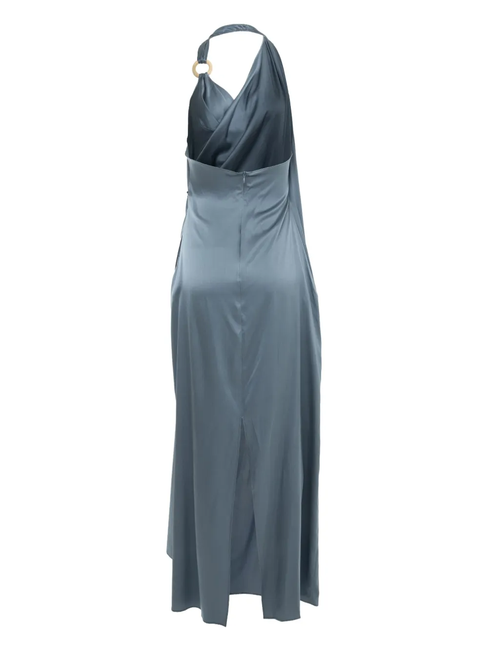 YANGKEHAN Gedrapeerde halterjurk - Blauw