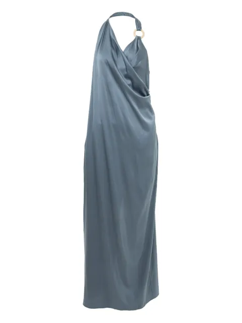 YANGKEHAN halter-neck draped dress