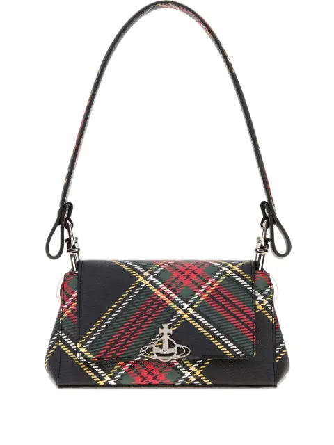 Vivienne Westwood Bolsa Hazel mini de couro xadrez