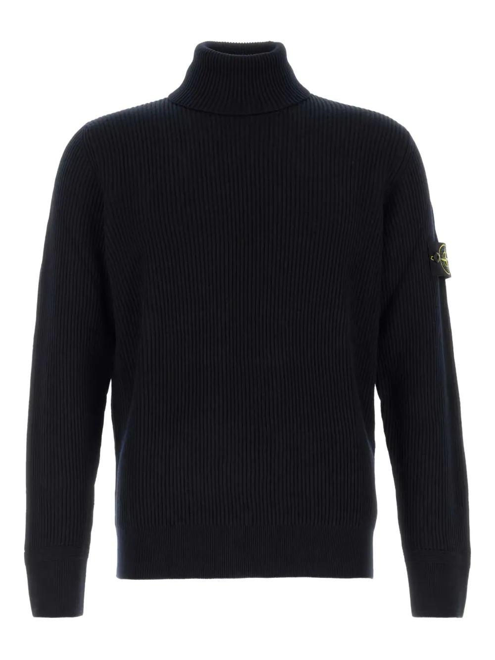 Stone Island ribbed turtleneck sweater | Blue | Image 1