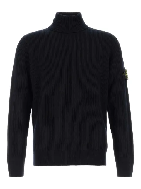 Stone Island ribbed turtleneck sweater