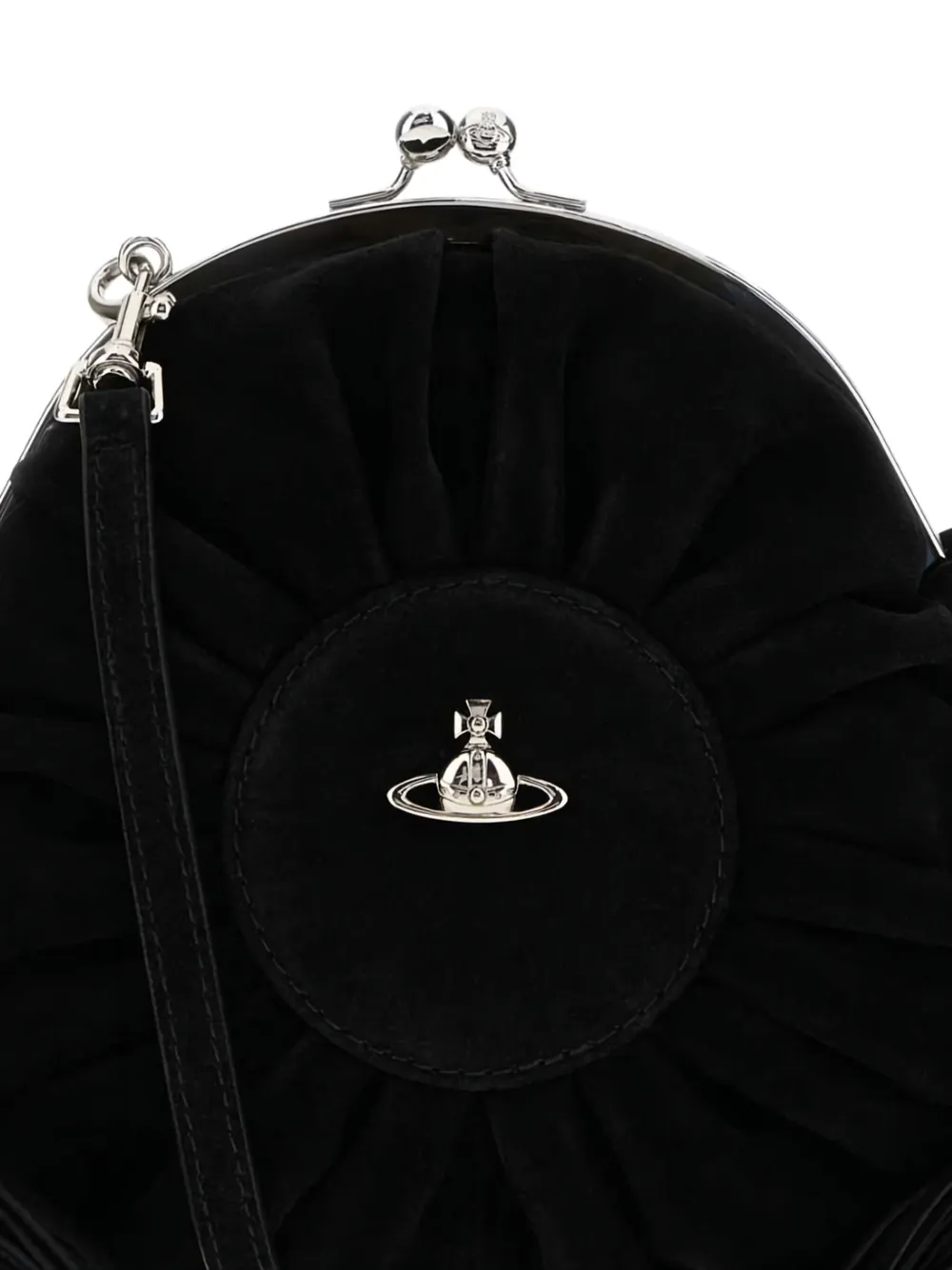 Vivienne Westwood Rosie Shoulder Bag With Tassel And Handle In Black