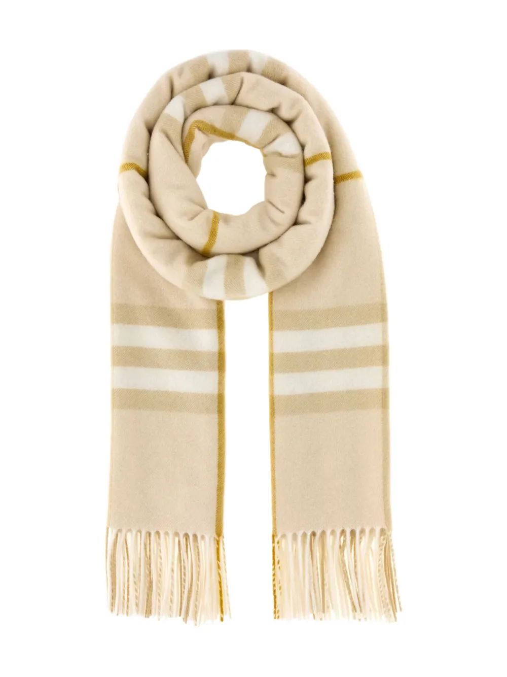 Burberry checked cashmere scarf | Neutrals | Image 1