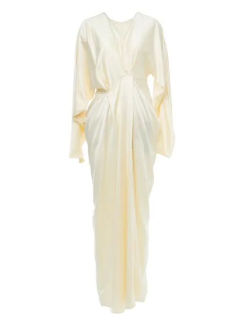YANGKEHAN draped V-neck maxi dress
