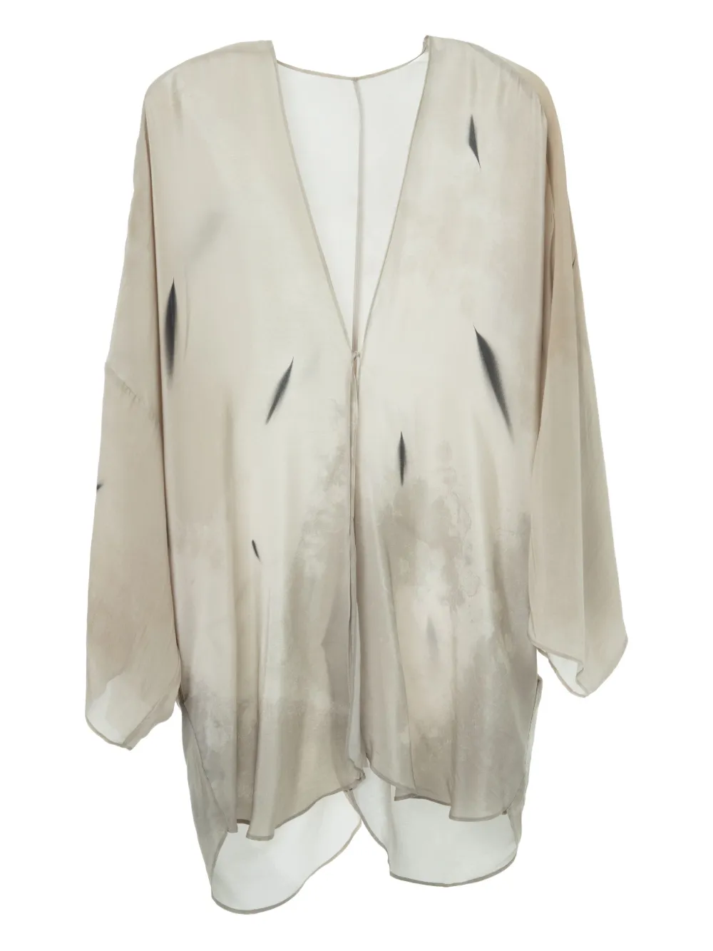 YANGKEHAN V-neck silk blouse - Toni neutri