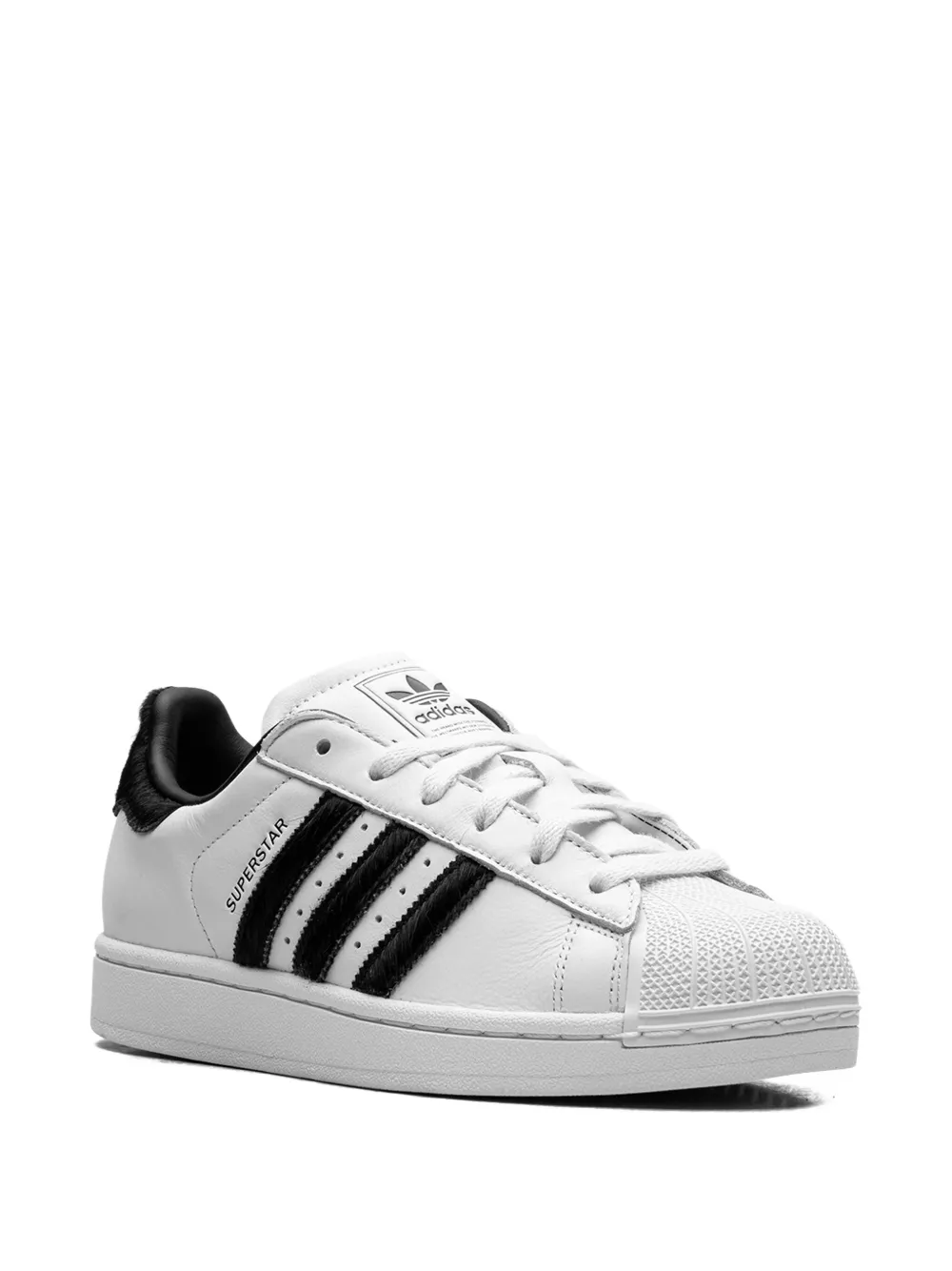 adidas Superstar II pony-hair sneakers White