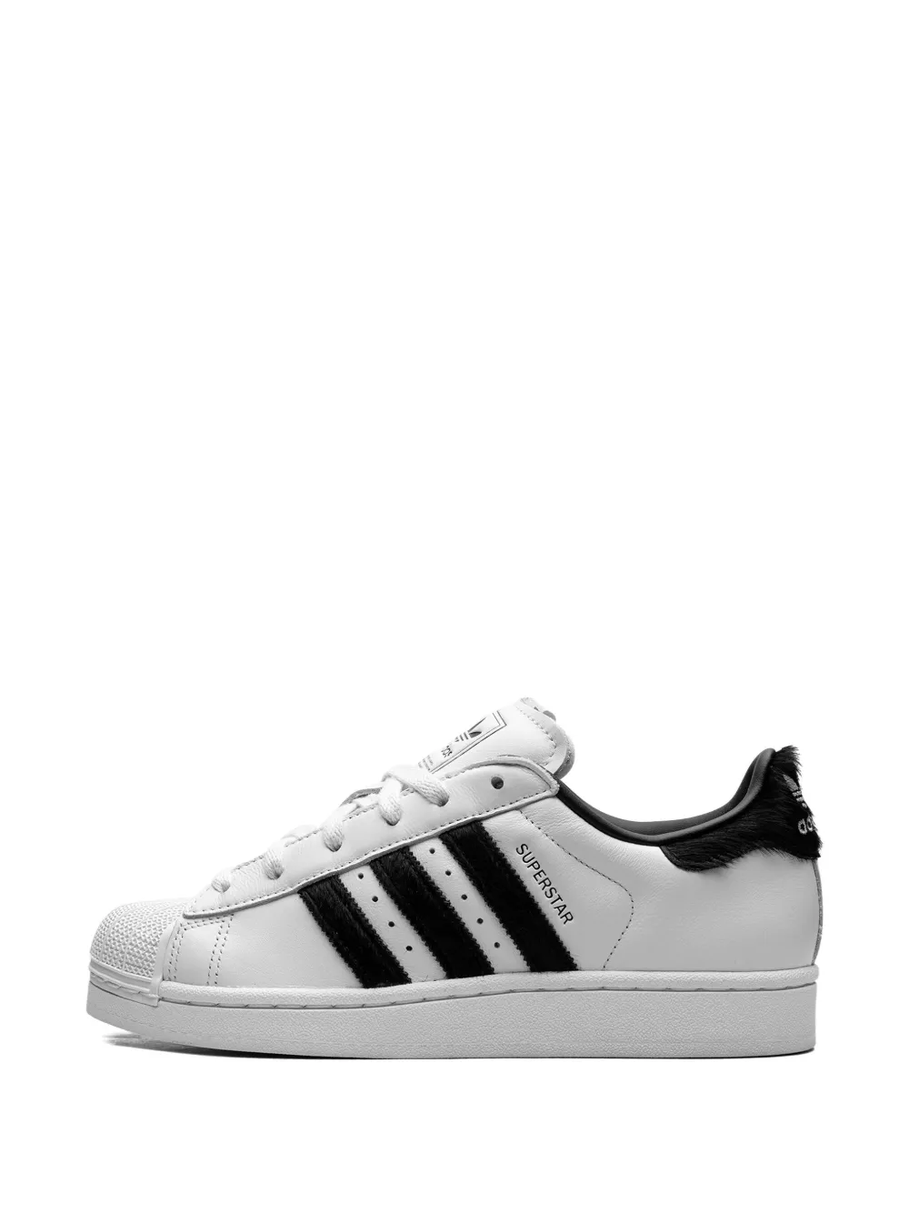 adidas Superstar II pony-hair sneakers White