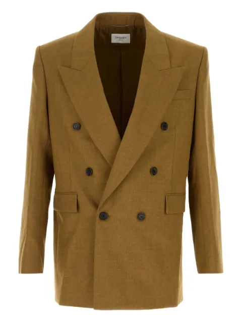 Saint Laurent double-breasted wool blazer