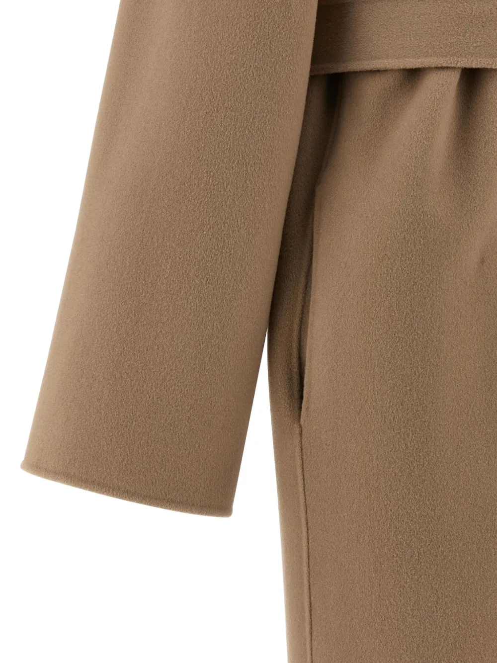Alberta Ferretti Double Cloth Coat Coats And Trench Coats Beige In Brown