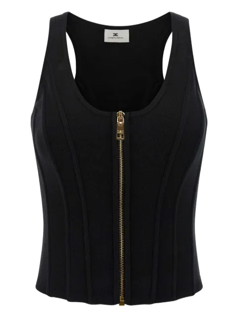 Elisabetta Franchi Bustier zip-front top
