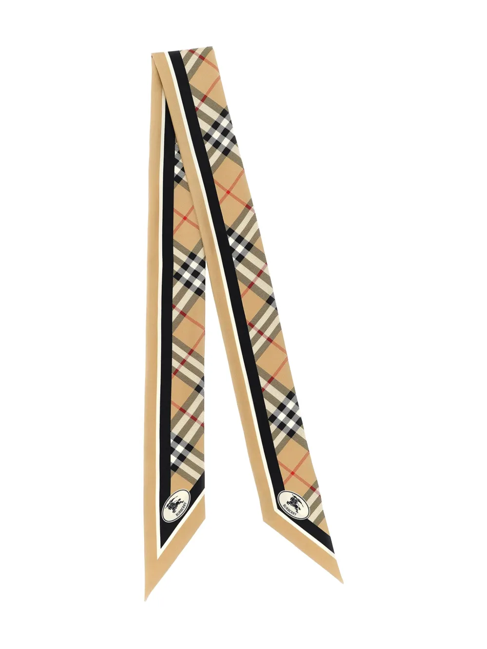 Burberry Rectangular Check Pattern Mens Scarf Accessory In Neutral