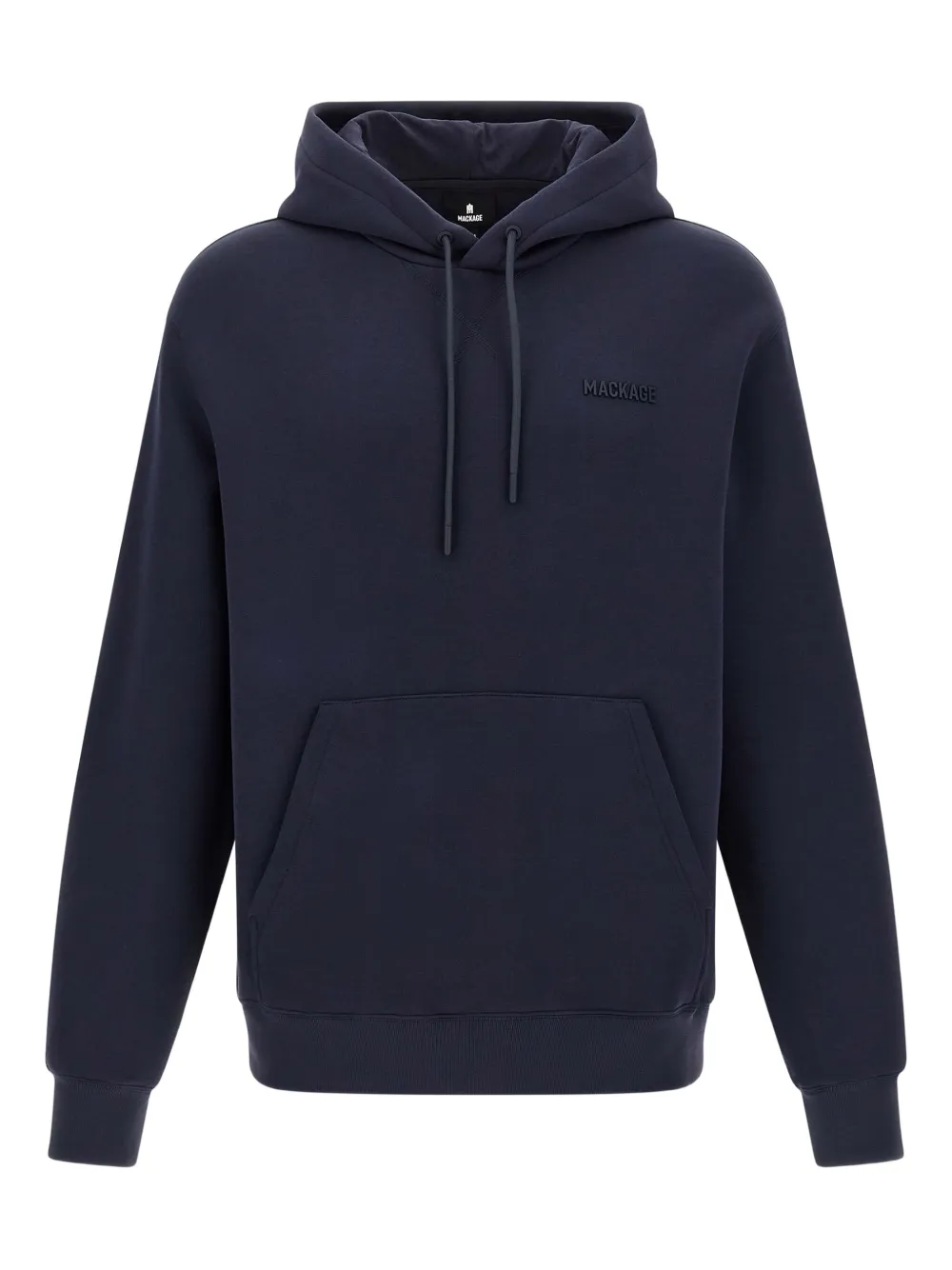 Mackage logo-embroidered kangaroo-pocket hoodie | Blue | Image 1