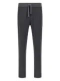 Brioni piqué elastic-waistband joggers - Grey