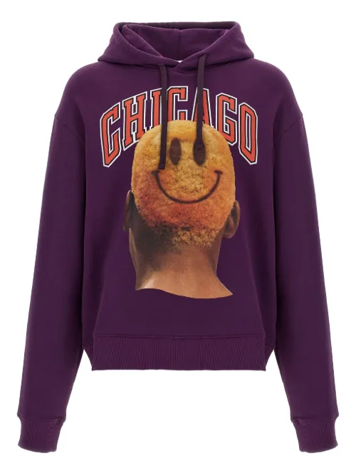 Hoodie à imprimé Chicago - Smile - Ih Nom Uh Nit - Modalova