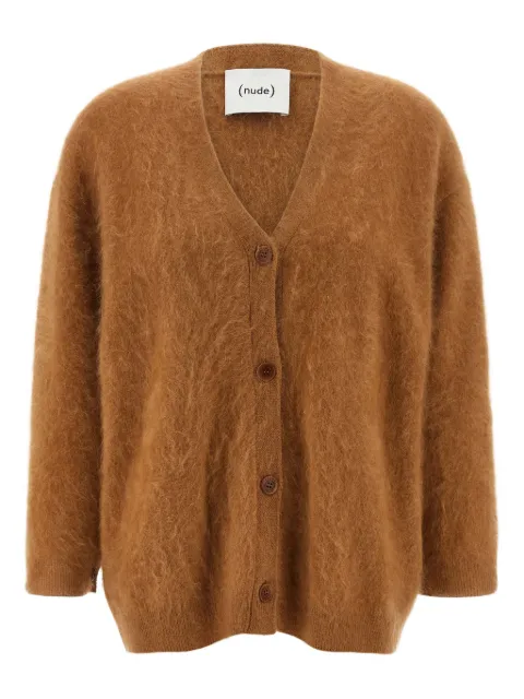 Nude v-neck cardigan