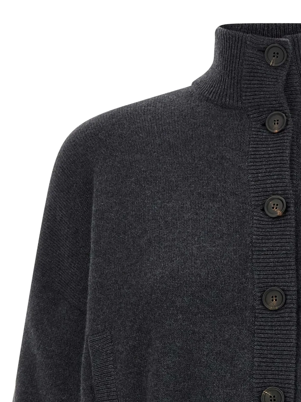 Brunello Cucinelli Sequin Sleeve Cardigan Sweaters And Cardigans Gray In Gray