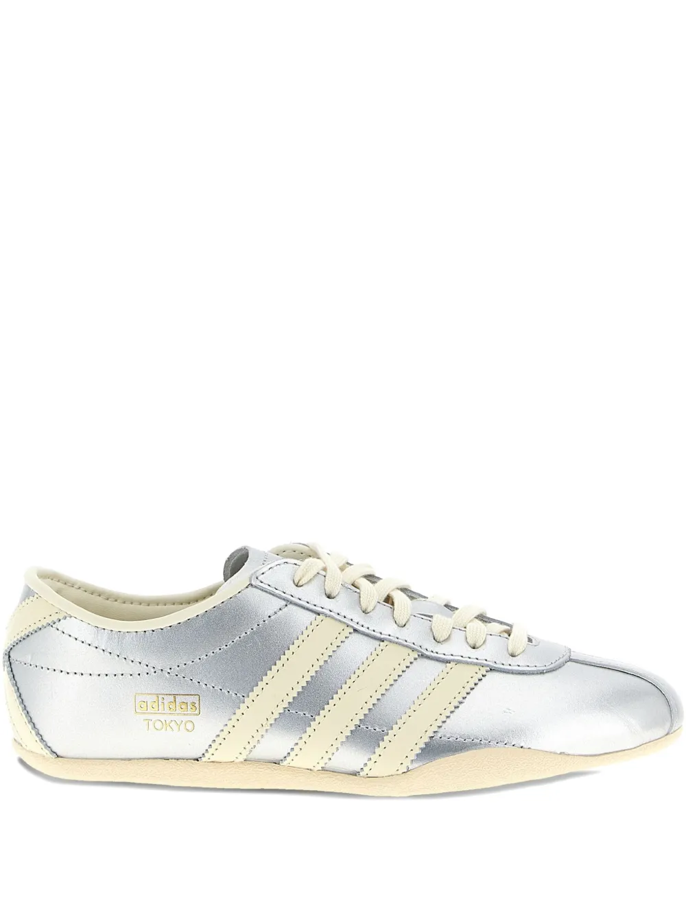 Adidas Tokyo leather three-stripe sneakers Grey