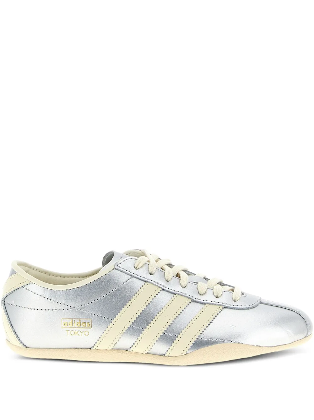 Adidas Tokyo leather three-stripe sneakers Grey