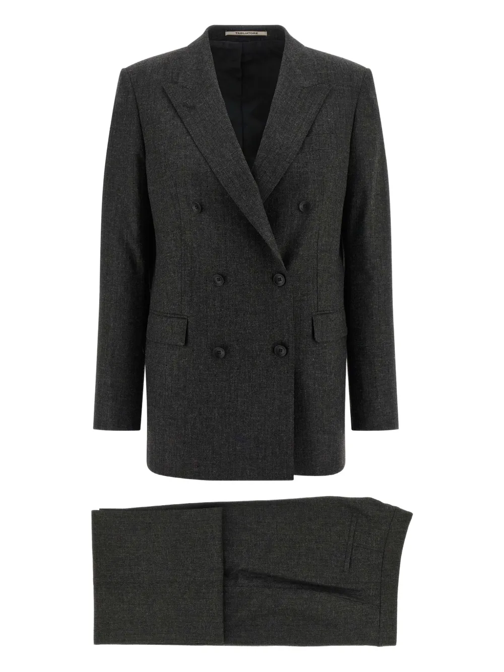 Tagliatore double-breasted sequin-appliqué suit | Grey | Image 1
