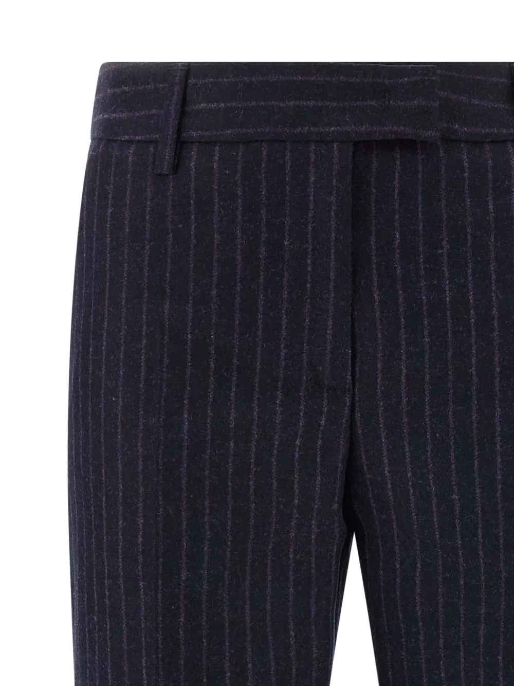 Alberto Biani Franca Pinstripe Wool Trousers In Blue