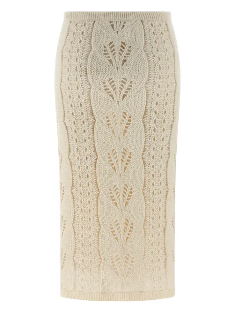 Ermanno Scervino cable-knit midi skirt