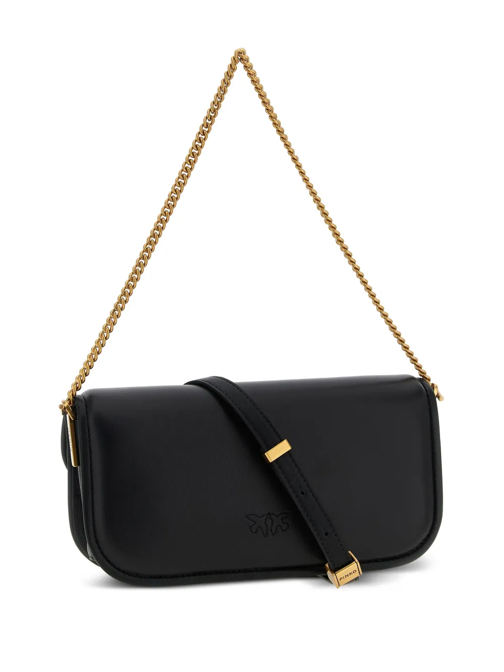 PINKO small Love Birds shoulder bag - Zwart
