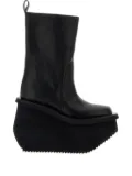 Rick Owens 14mm Factory topstitching platform boots - Black