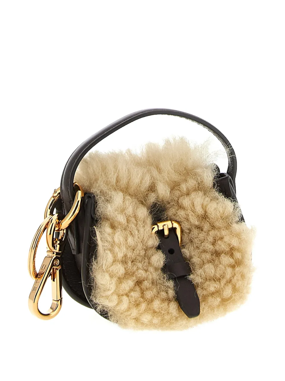 Etro Multicolor Charm Keyring In Brown