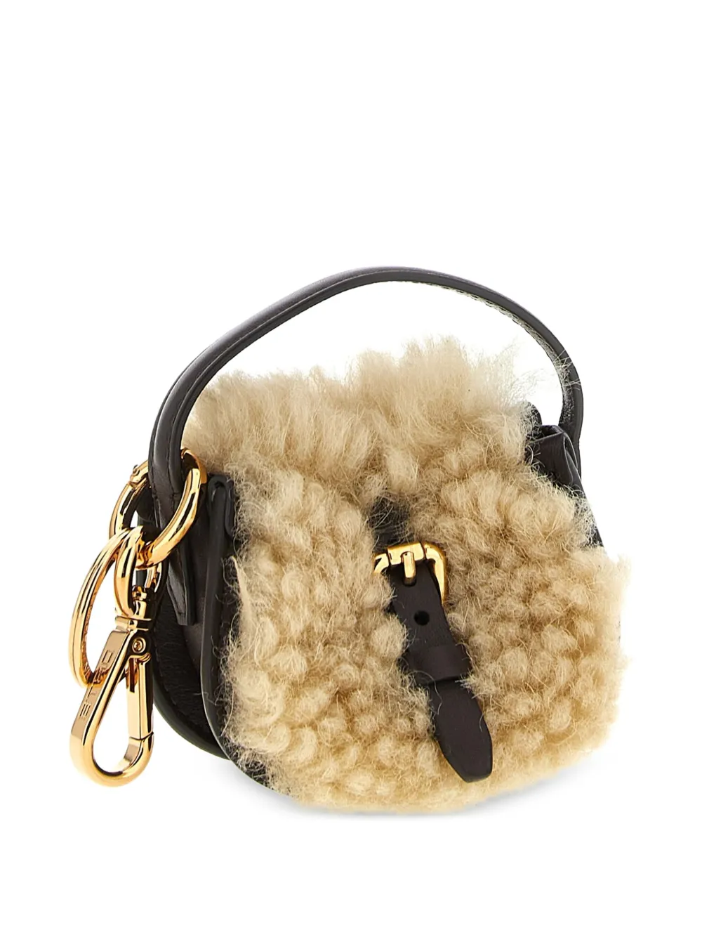 ETRO Leren tassenbedel Bruin