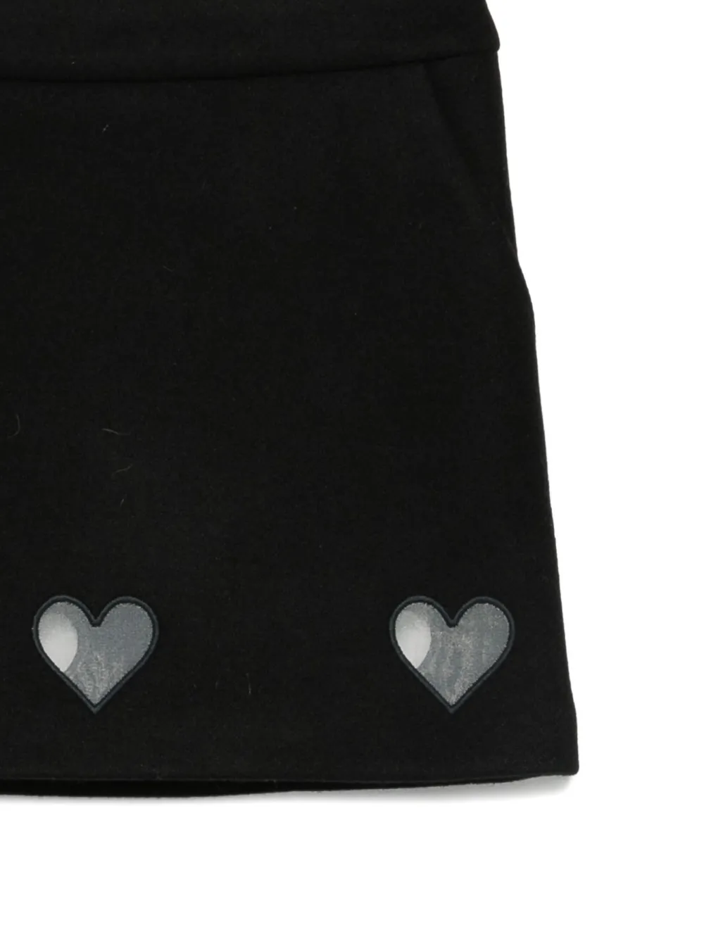 Simonetta Rok met hartapplicatie Zwart