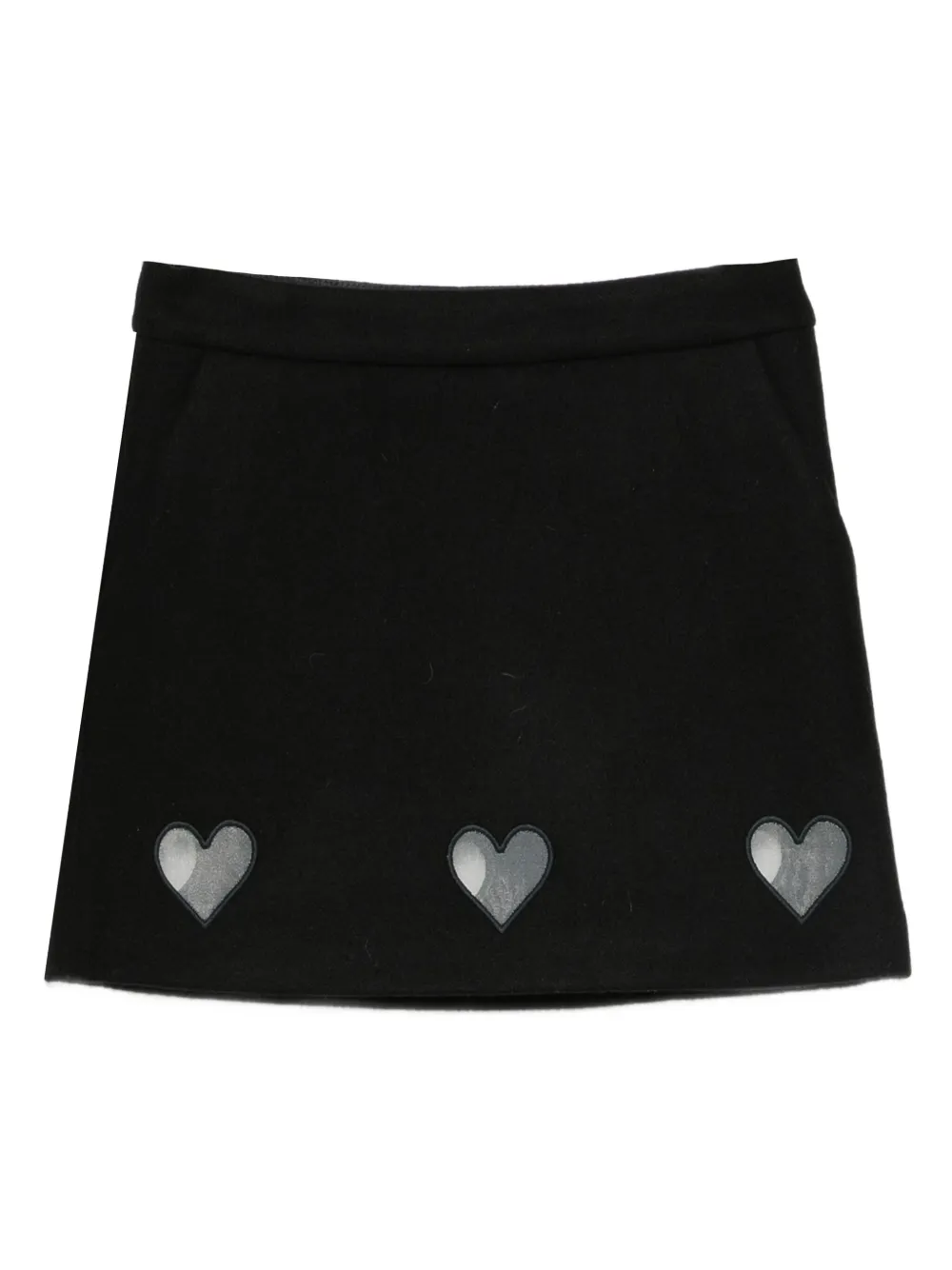 Simonetta camisa con aplique de corazón | negro | Image 1
