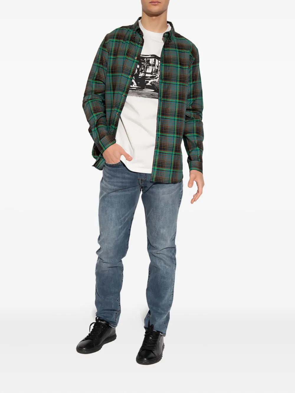 Paul Smith checked buttoned shirt | Image 2