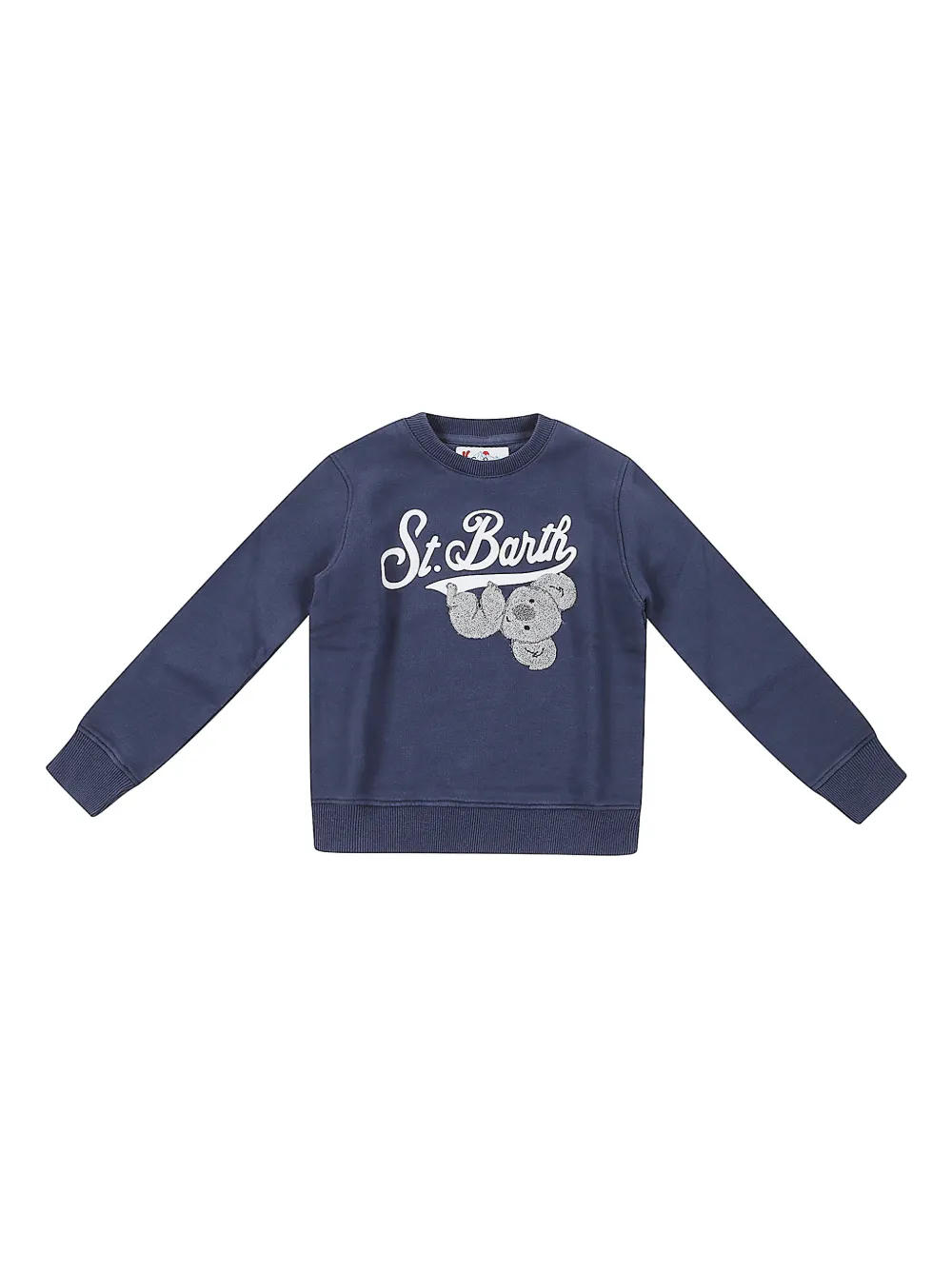 MC2 Saint Barth Kids Felpa Hutton con applicazione - Blu