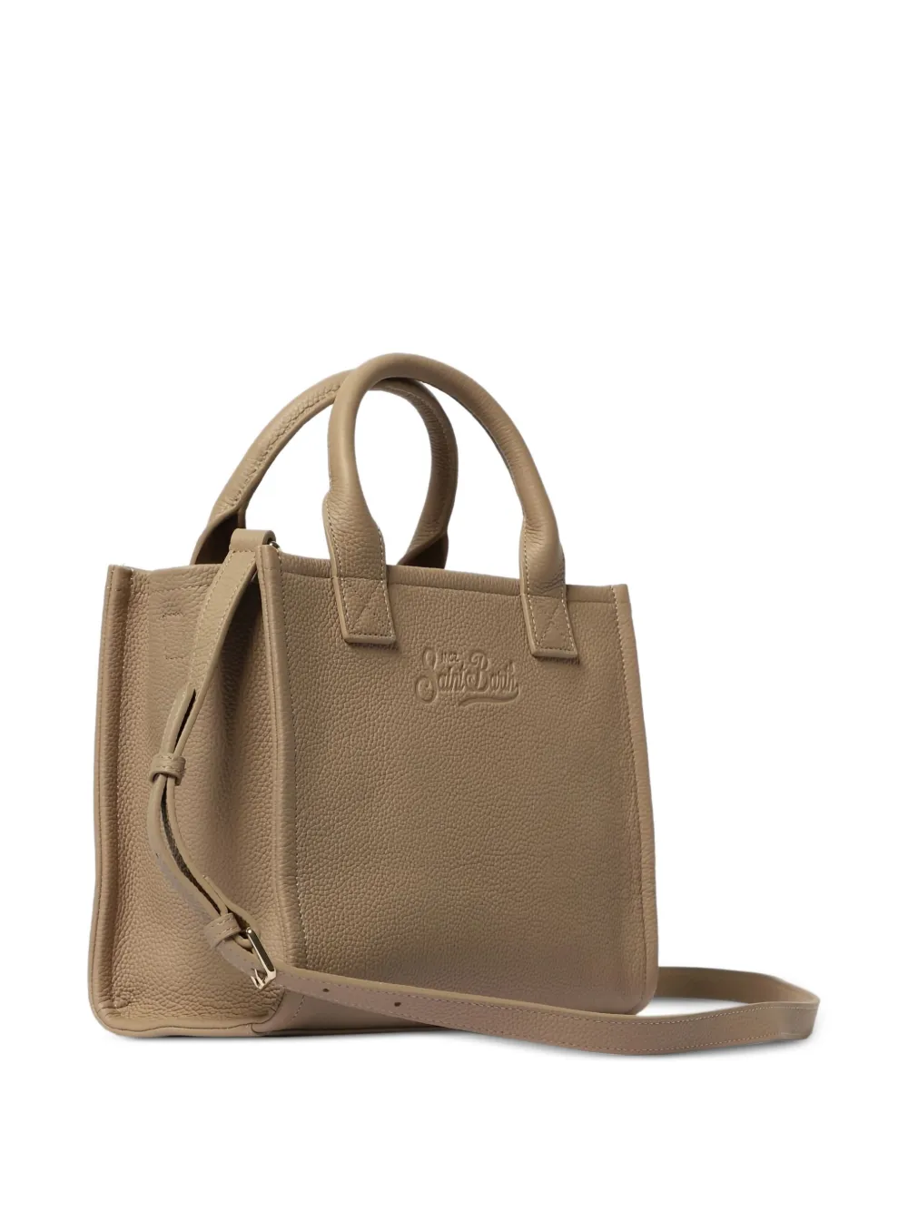 MC2 Saint Barth Vanity mini-shopper met reliëf Beige