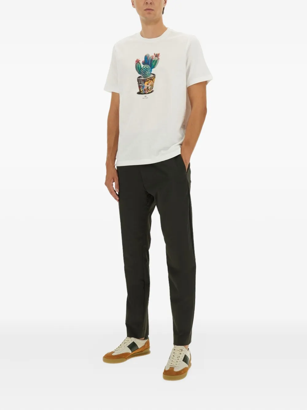 Ps By Paul Smith Printed Short-sleeved T-shirt In White