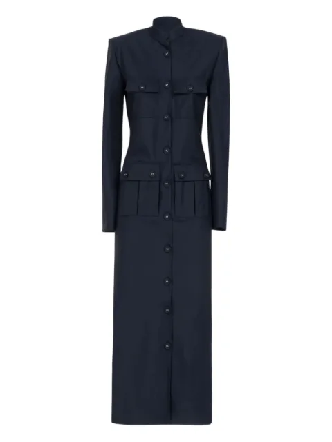 Les Filles d'Eva pocketed buttoned midi dress