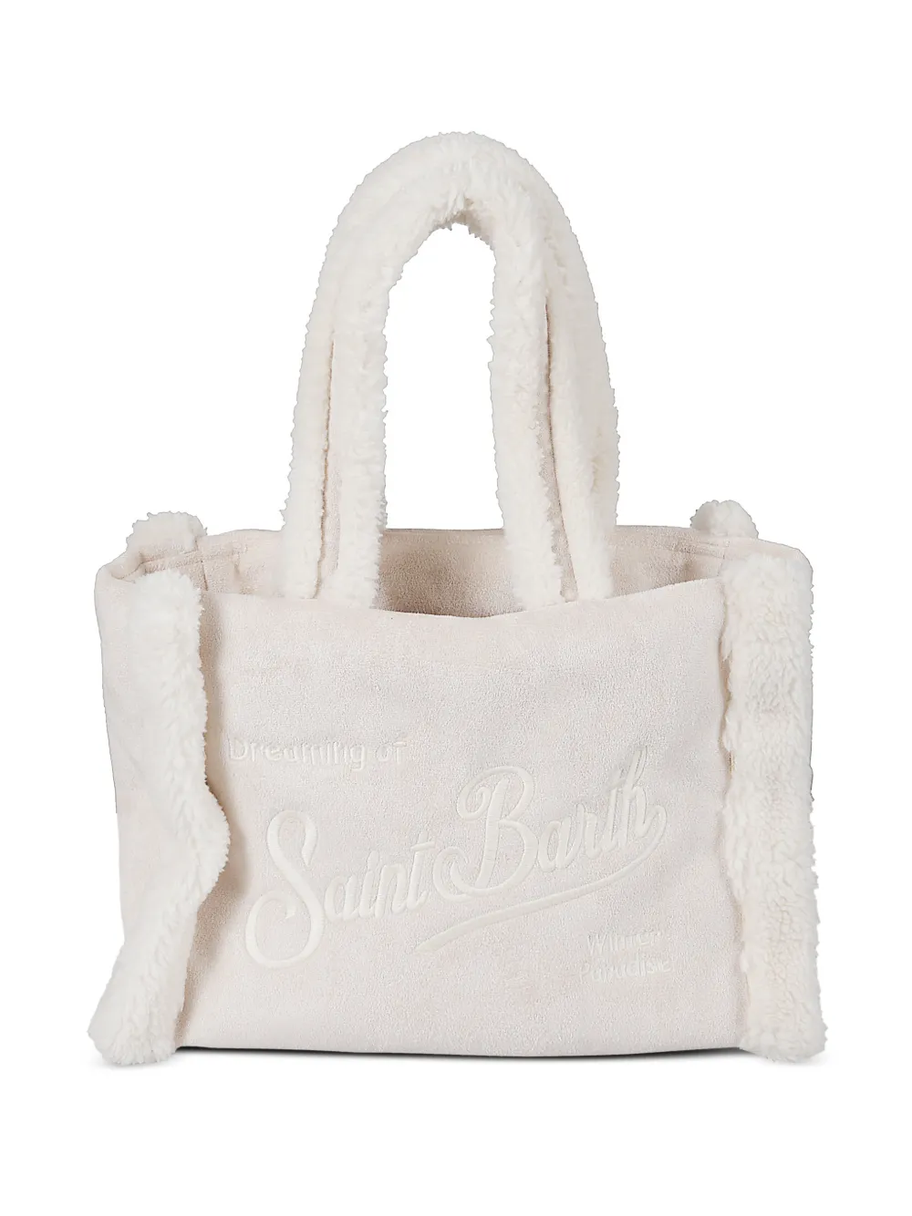 Mc2 Saint Barth Embroidered-logo Tote Bag In White