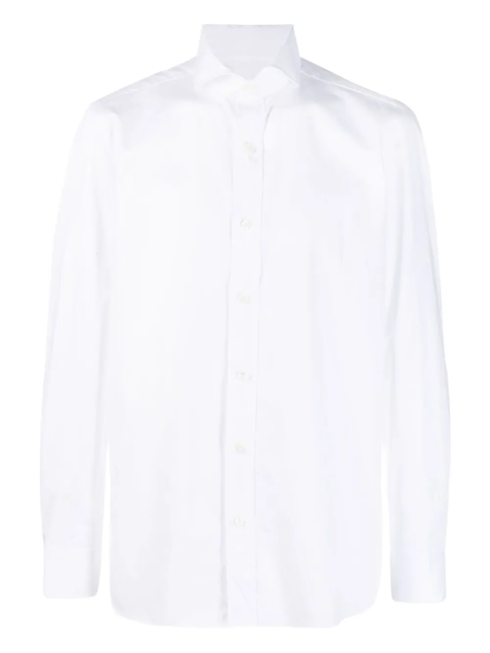 Borrelli long-sleeve button-down shirt | White | Image 1