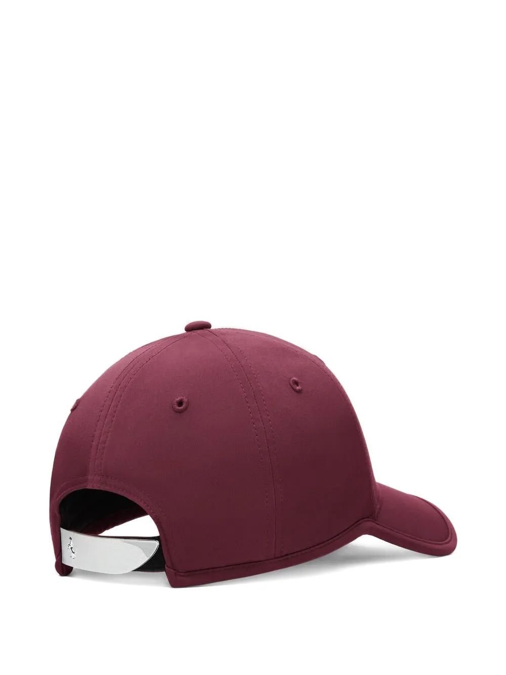 Ferrari Logo-plaque Baseball Cap In Red