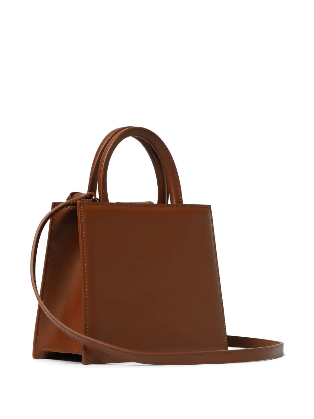 Mc2 Saint Barth Mini Shop Tote Bag In Brown