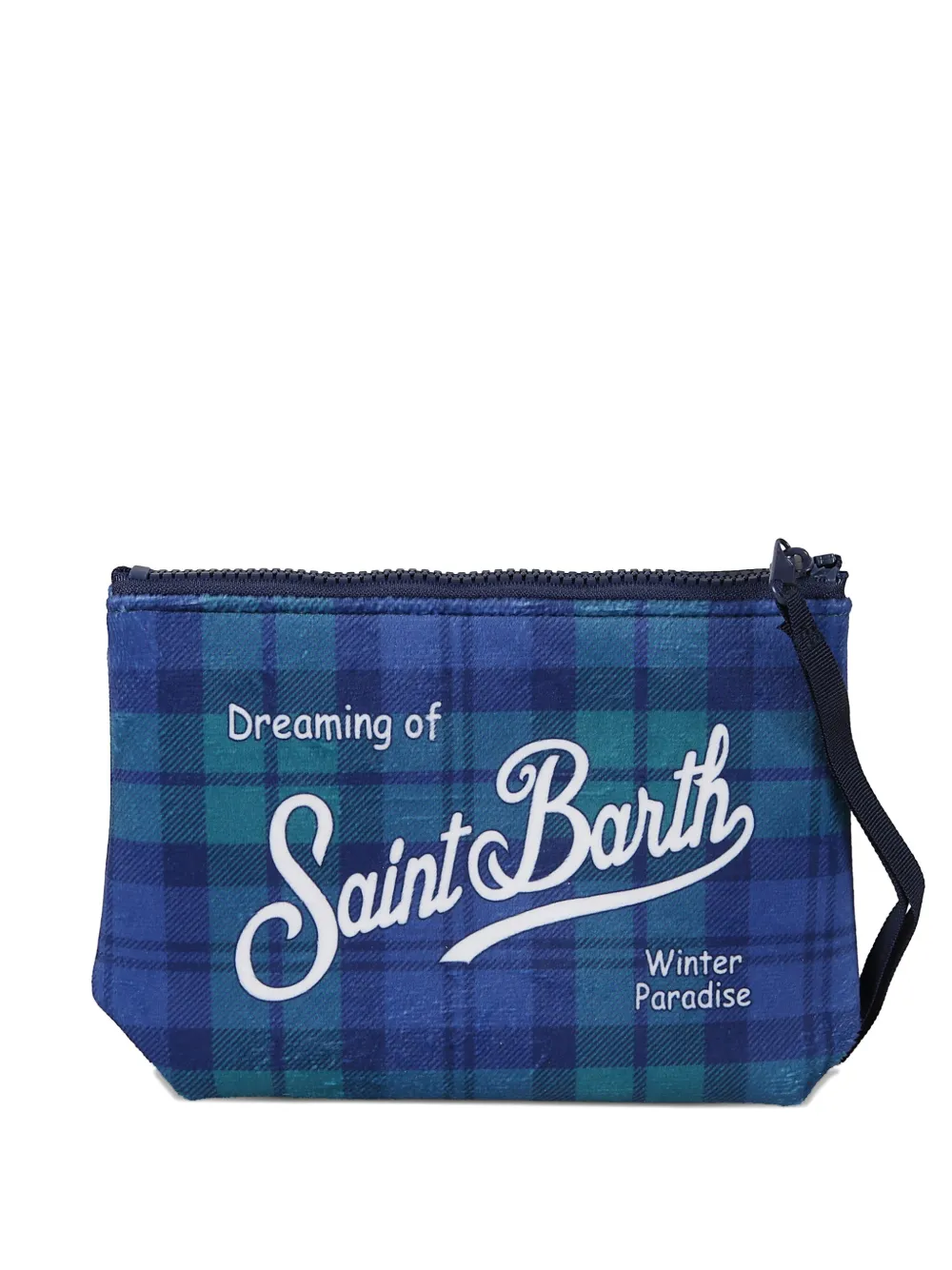 MC2 Saint Barth Clutch Aline com padronagem xadrez | Azul | Image 1
