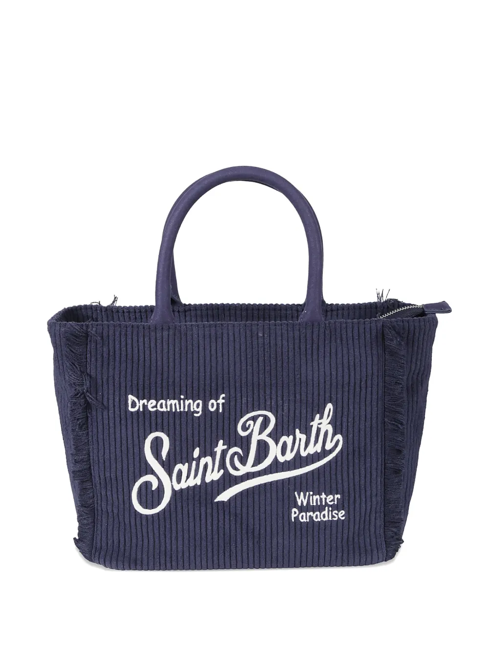 Mc2 Saint Barth Colette Corduroy Tote Bag In Blue