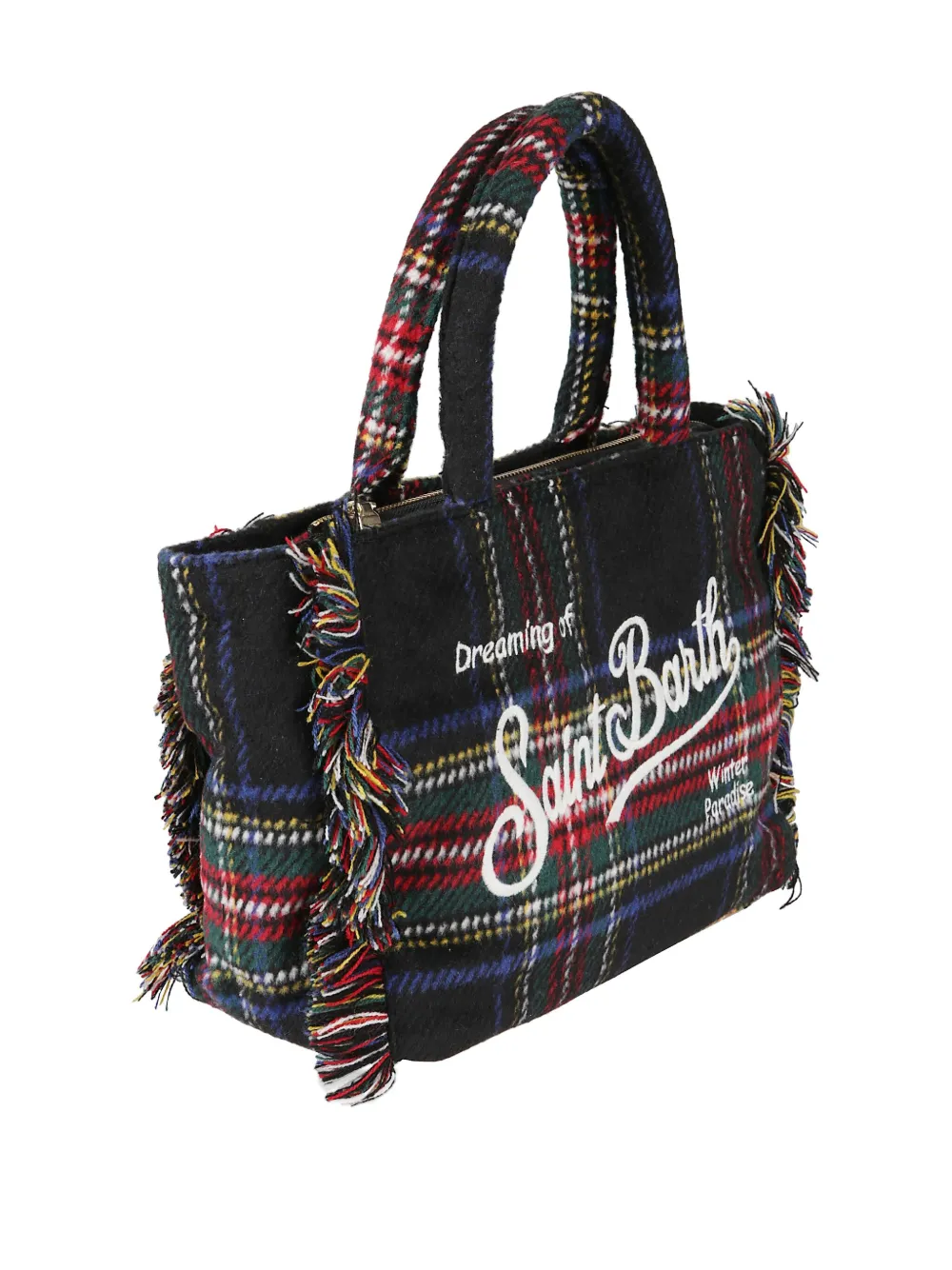 Mc2 Saint Barth Colette Tartan-patern Tote Bag In Multi