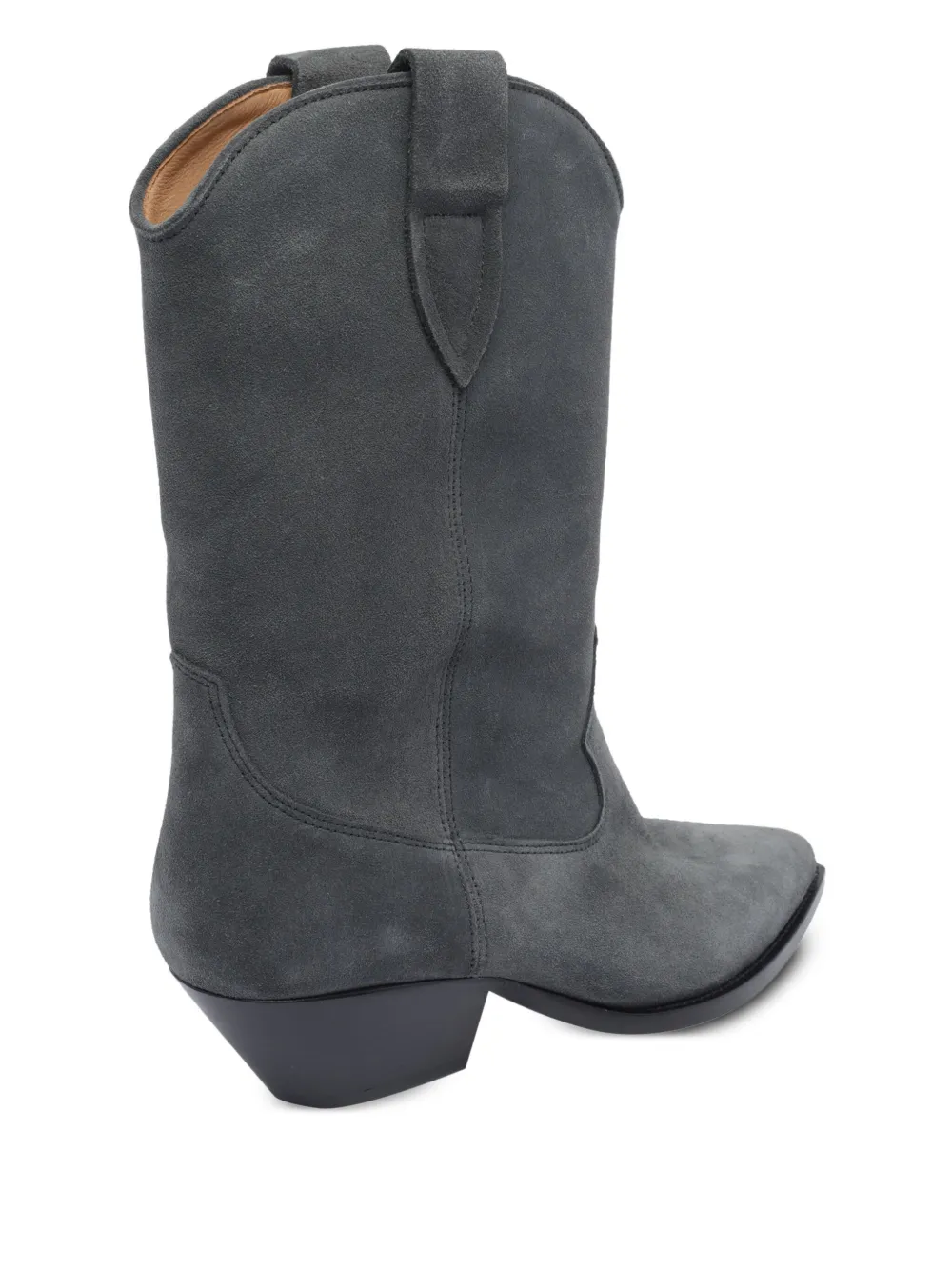 ISABEL MARANT 40mm suede pointed-toe cowboy boots Grey